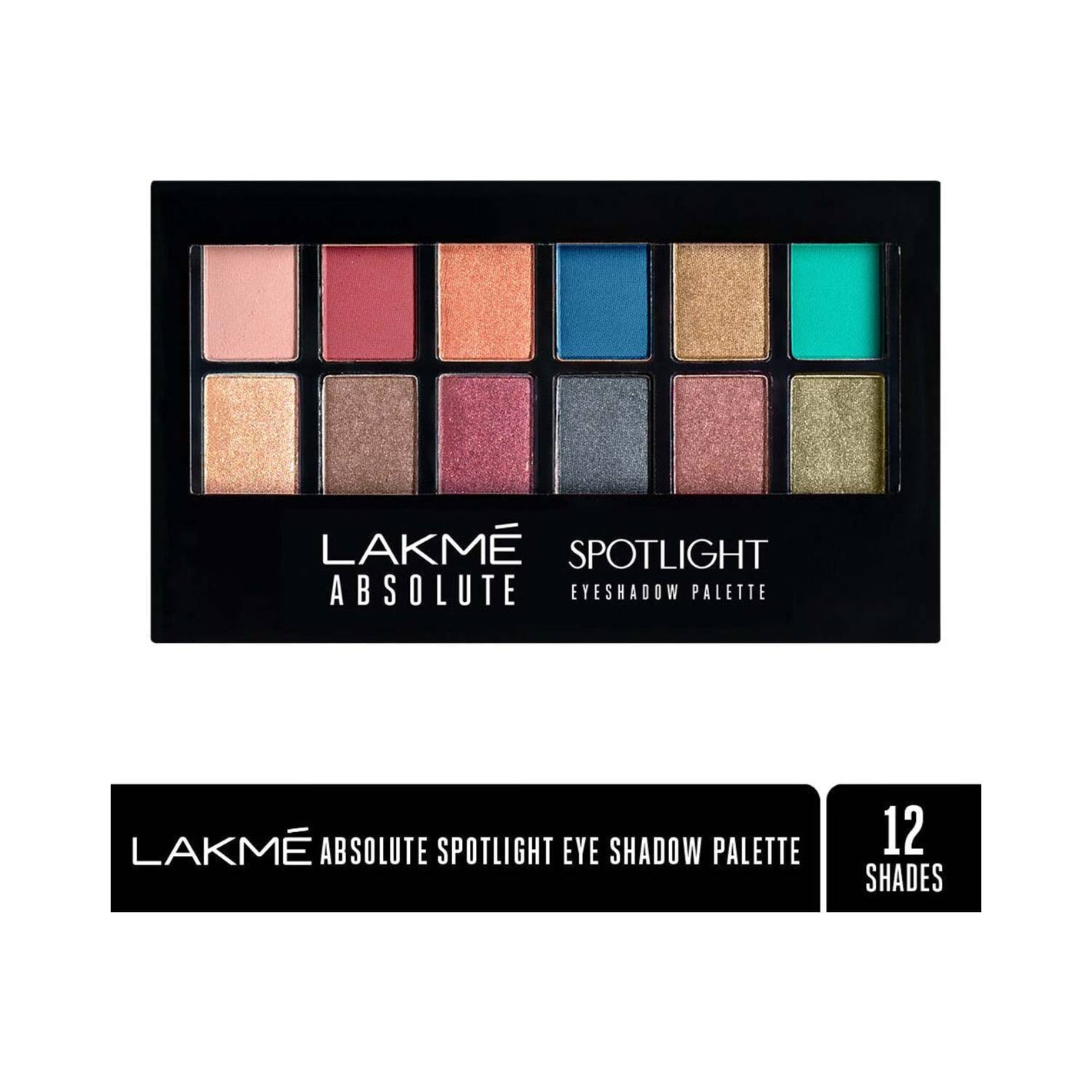 LAKMÉ Absolute Spotlight Eye Shadow Palette, Smokin Glam, 12 g