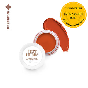 JUST HERBS Enriched Lip & Cheek Tint Tangy Orange