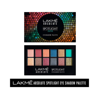 LAKME Absolute Spotlight Eye Shadow Palette, Stilettos, 12g