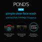 POND's Pimple Clear, Facewash, 50 G, For Glowing Skin, With Active Thymo-T Essence Formula, Helps Reduce Pimples In 3 Days (Pack of 3)