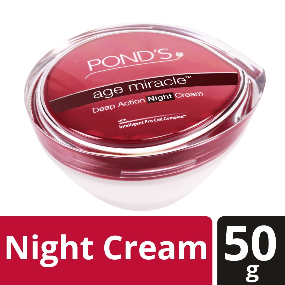 POND'S Age Miracle Wrinkle Corrector (Anti-Wrinkle) Anti Aging Night Cream, With Retinol-C Complex, 50 G