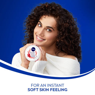 NIVEA Soft Light Moisturising Cream Peppy Pomegranate 200 Gm