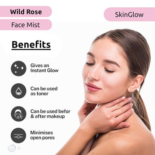 OG BEAUTY Wild Rose Skin glow Face Mist 100 Ml (Pack of 2)