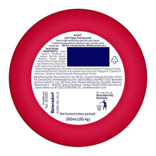 NIVEA Soft Light Moisturising Cream Peppy Pomegranate 200 Gm