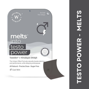 Wellbeing Nutrition Melts Testo Power Testofen, Himalayan Shilajit (Buy 1 Get 1 Free)