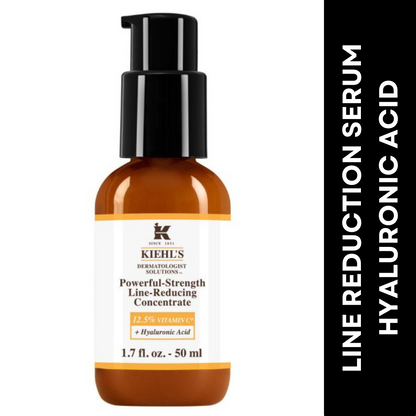 Kiehl's Powerful-Strength Line-Reducing Concentrate With Vitamin C & Hyaluronic Acid Face Serum | (50ml)