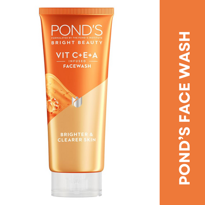 POND'S Bright Beauty Vit C+E+A Gel Face Wash 100ml(Pack of 2)