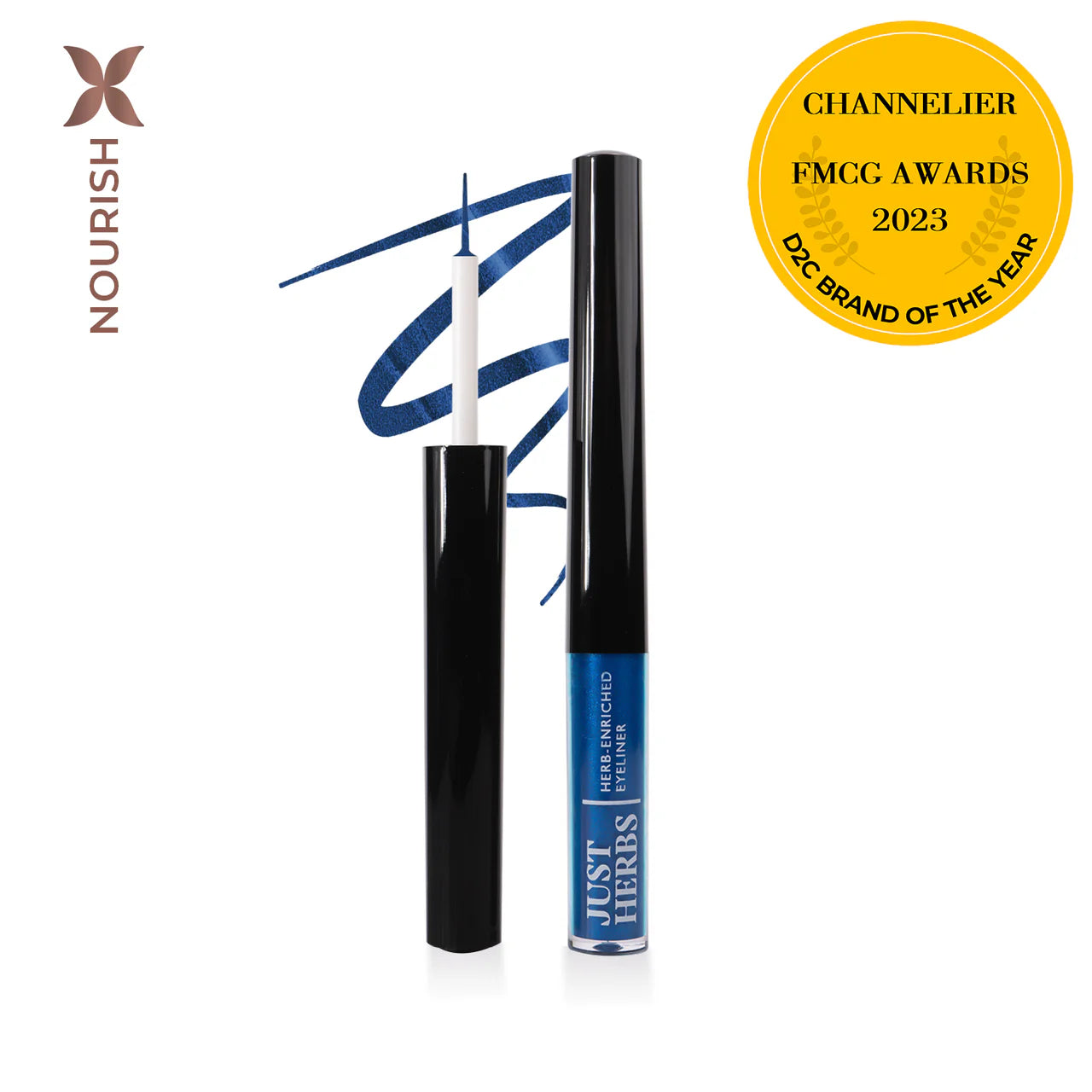 JUST HERBS Enriched waterproof eyeliner Midnight Blue