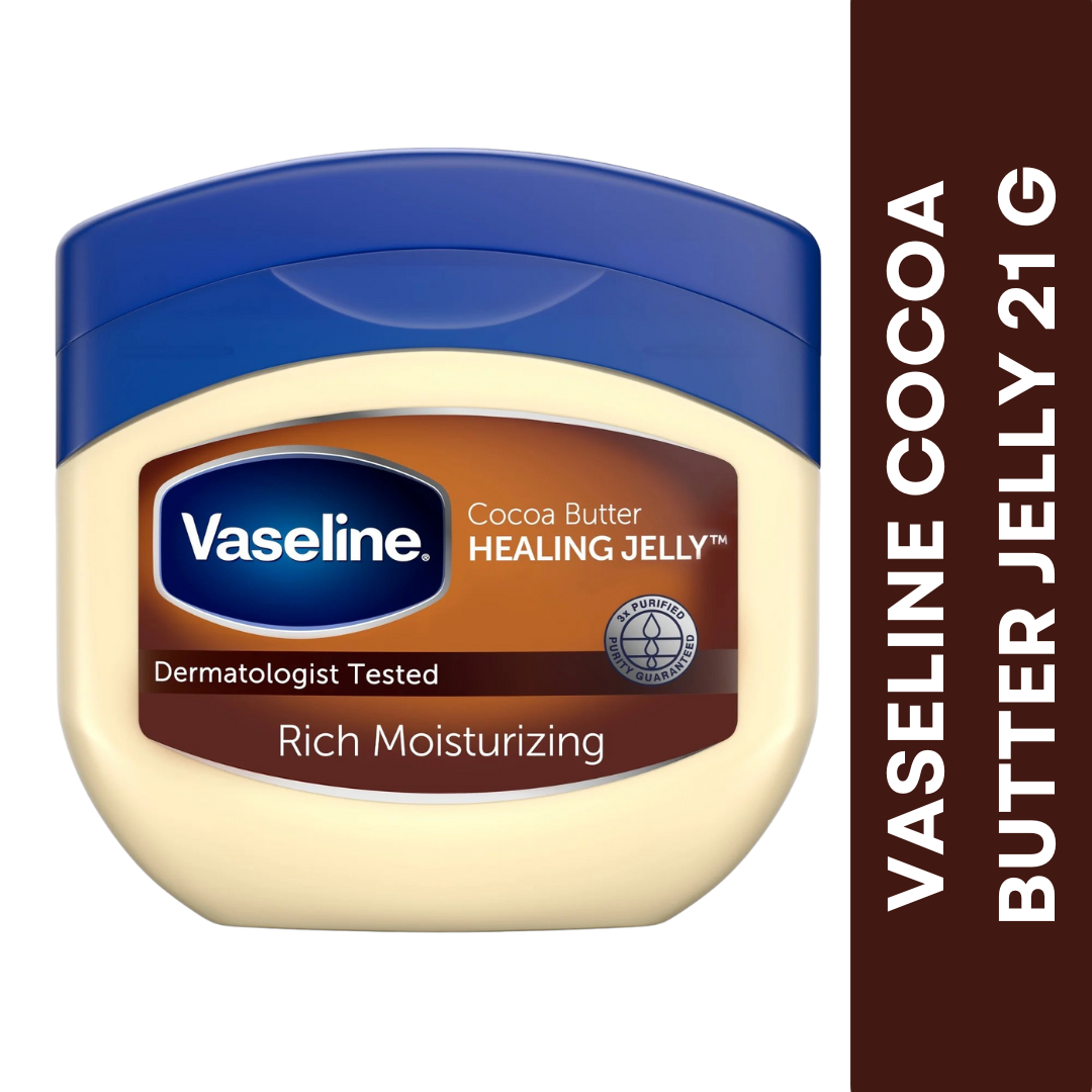 Vaseline Petroleum Cocoa Jelly 21g (Pack of 5)