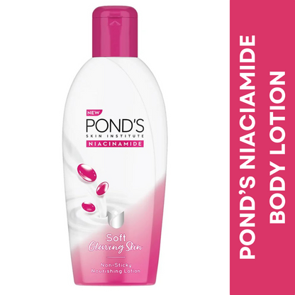 POND'S Niacinamide Nourishing Body Lotion for Soft, Glowing Skin 180 ml(Pack of 2)