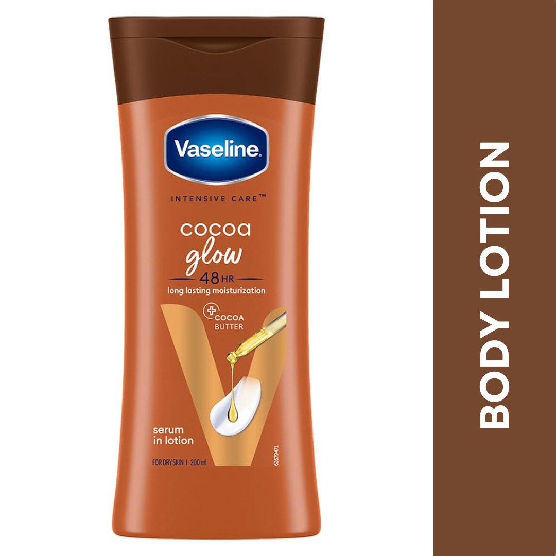 Vaseline Intensive Care Cocoa Glow Body Lotion - (200ml) (Pack of 2)