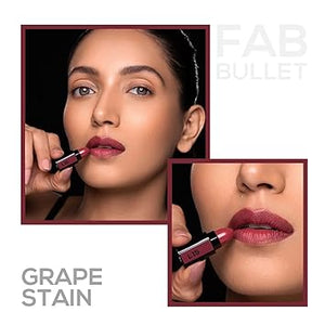 RENEE FAB BULLET LIPSTICK - L 15 GRAPE STAIN_1.5G(Pack of 2)