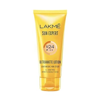 LAKMÉ Sun Expert Spf 25 Pa++ Super Matte Lotion Sunscreen, Lightweight, Non Sticky,100Ml - All Skin Type