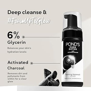 Ponds Pure Detox Pump Face Wash 150g