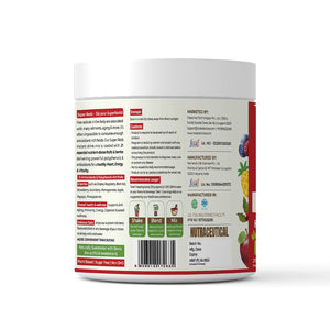 Rooted Active's Super Reds - Blend of 21 nutritious Fruits & Berries | Tasty berry flavour drink mix