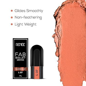 RENEE FAB BULLET LIPSTICK - L 07 SALMON SLAY 1.5G)(Pack of 2)