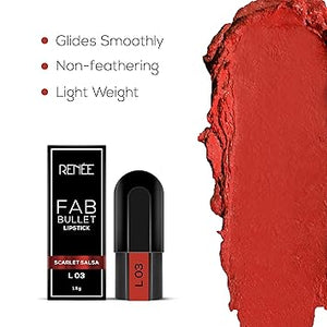 RENEE FAB BULLET LIPSTICK - L 03 SCARLET SALSA 1.5G)